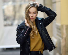 Load image into Gallery viewer, *Black Bomber Jacket
