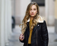 Load image into Gallery viewer, *Black Bomber Jacket
